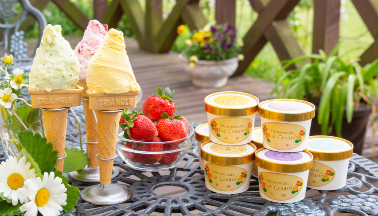 アイスクリームセット -アイスクリーム＆ファームレストラン花茶